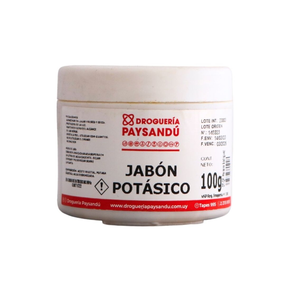 Jabón potásico 100g 