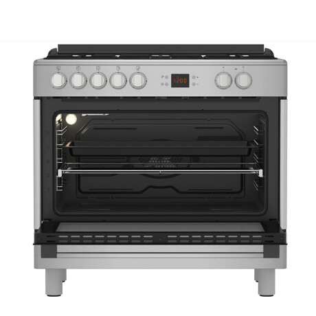 Cocina Combinada con 5 Hornallas y Ventilador Beko GM15321DX