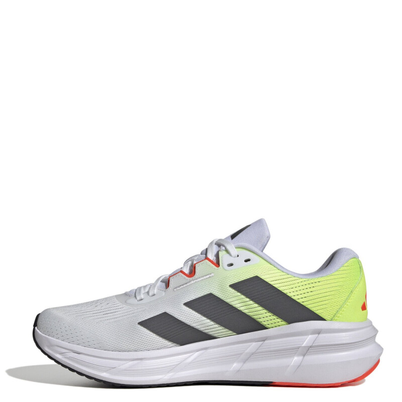 Championes de Hombre Adidas Running Questar 3 Blanco - Gris - Verde Lima