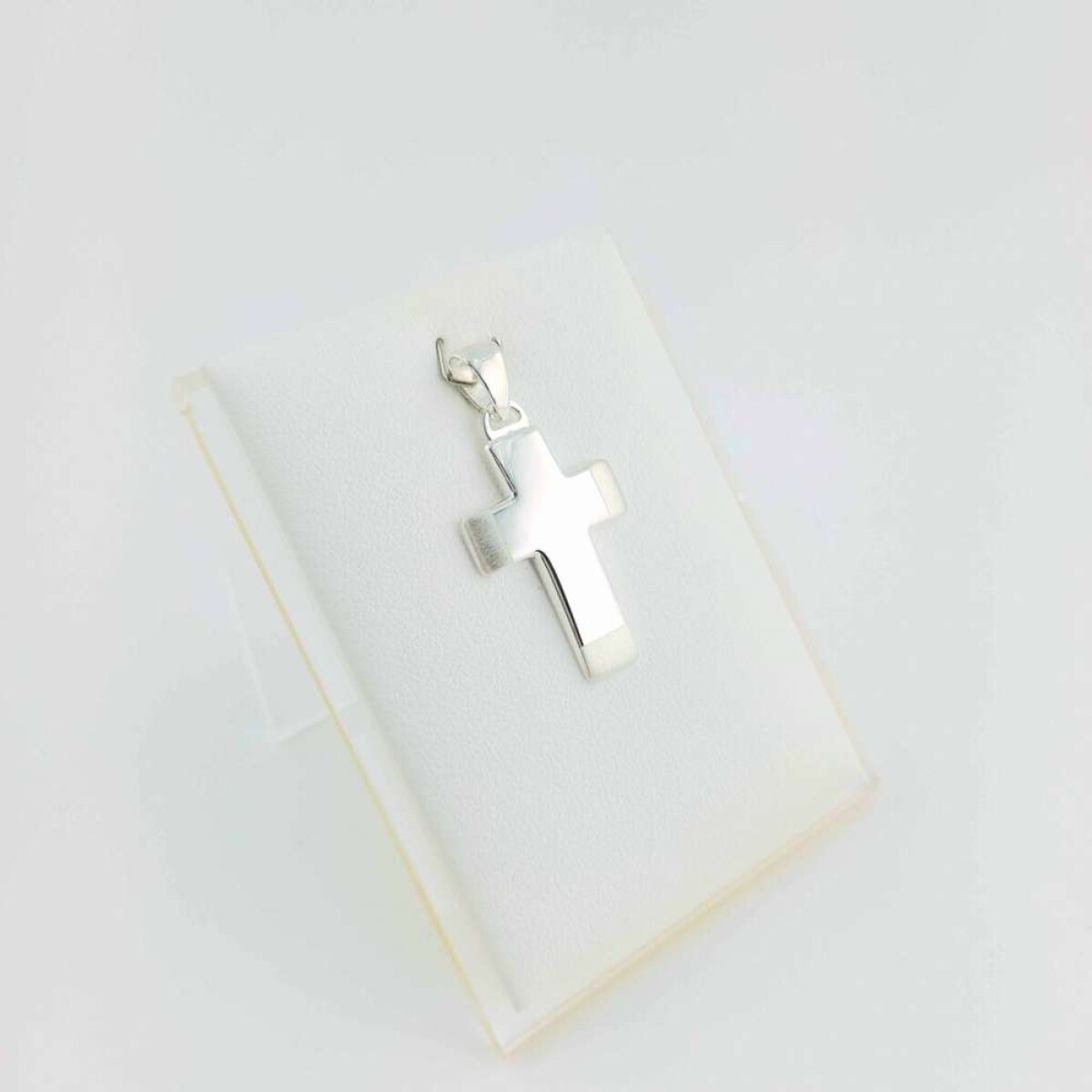 Cruz De Plata 925 - Con Puntas Arenadas 