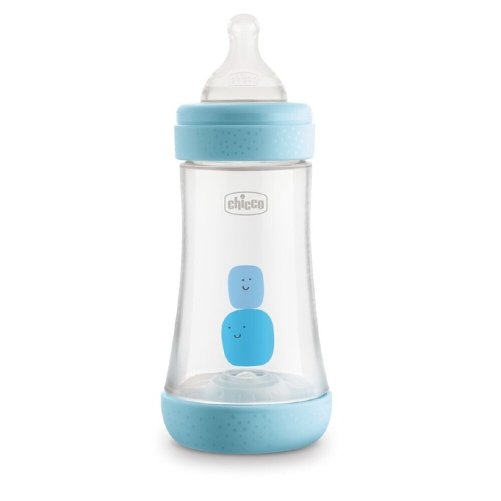 Biberon anticolicos perfect 5 240ml CHICCO celeste