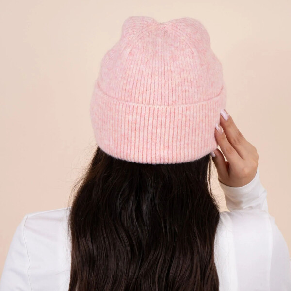 Gorro de lana rosa