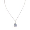Conjunto Makar-Plata rodinada-Piedra Luna-CJ2006 conpiedra