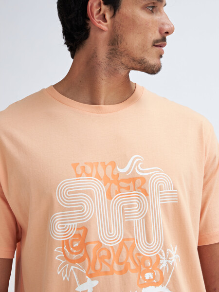 Camiseta manga corta estampada Surf
