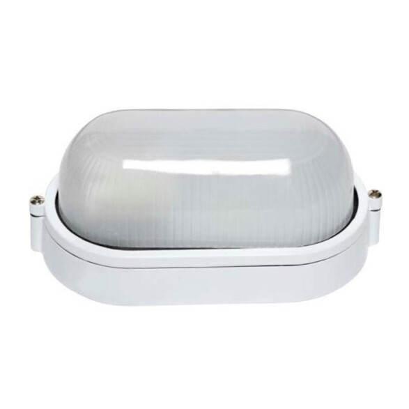 Tortuga exterior oval color blanco, 1XE27 60W IP44 AI0345