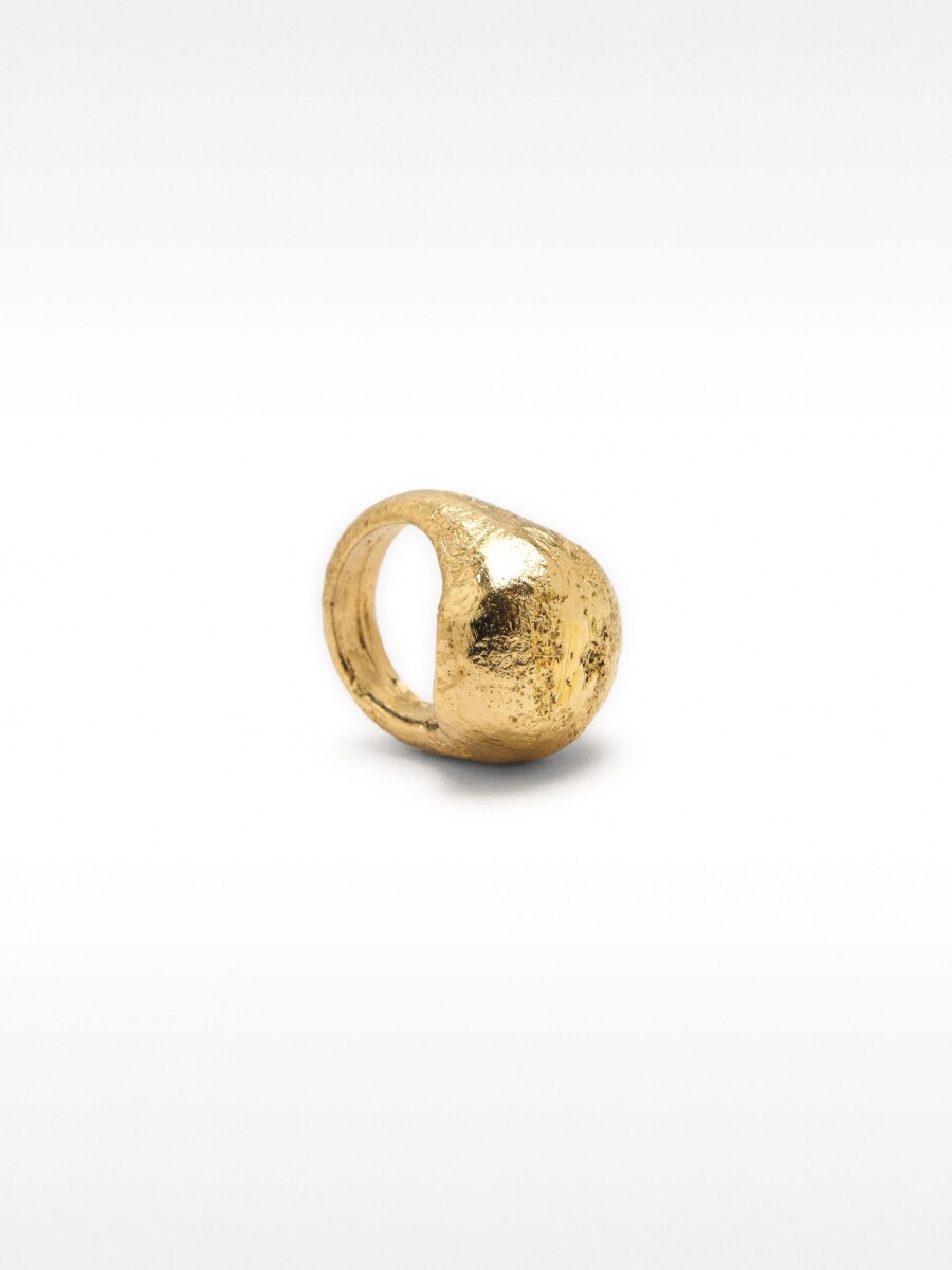 Anillo Redondo De Brass dorado