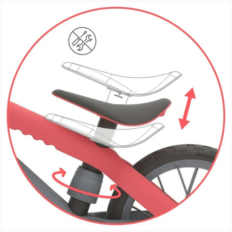 Bicicleta de Equilibrio Chillafish Moto Rojo