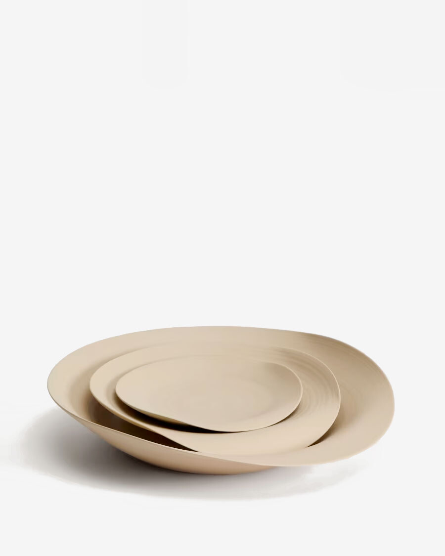 Centro de mesa Ebenor de cerámica beige Ø 40 cm Centro de mesa Ebenor de cerámica beige Ø 40 cm