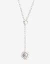 Collares Largos Metal Collar Largo Sol Metal - Plateado Plata Cepillada Mate
