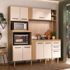 COCINA COMPACTA SSL CH 1034- MASTER 8Ptas 2Caj -Cedro-Arena N/A