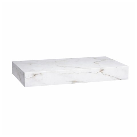 Mueble de baño suspendido en porcelanato Peri Blanco marmolado Pulido 80 cm sin bacha Mueble De Baño Suspendido En Porcelanato Peri Blanco Marmolado Pulido 80 Cm Sin Bacha