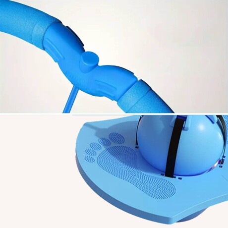 Palo Saltarin Inflable C/inflad Pelota Pogo Infantil Celeste