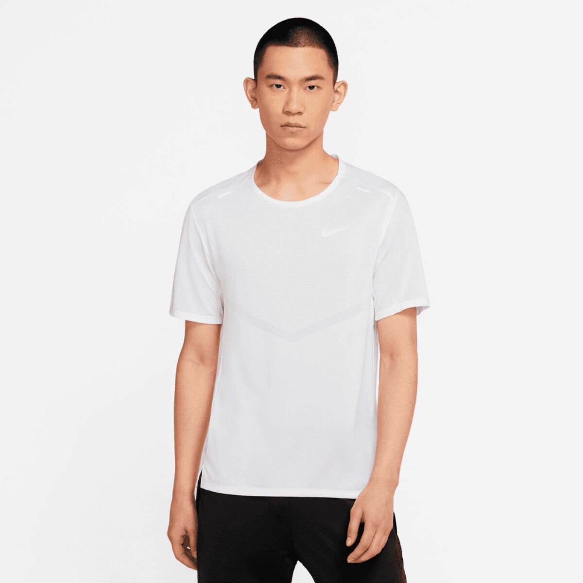 Camiseta Nike Dri-Fit Rise 365 de Hombre - Blanco 