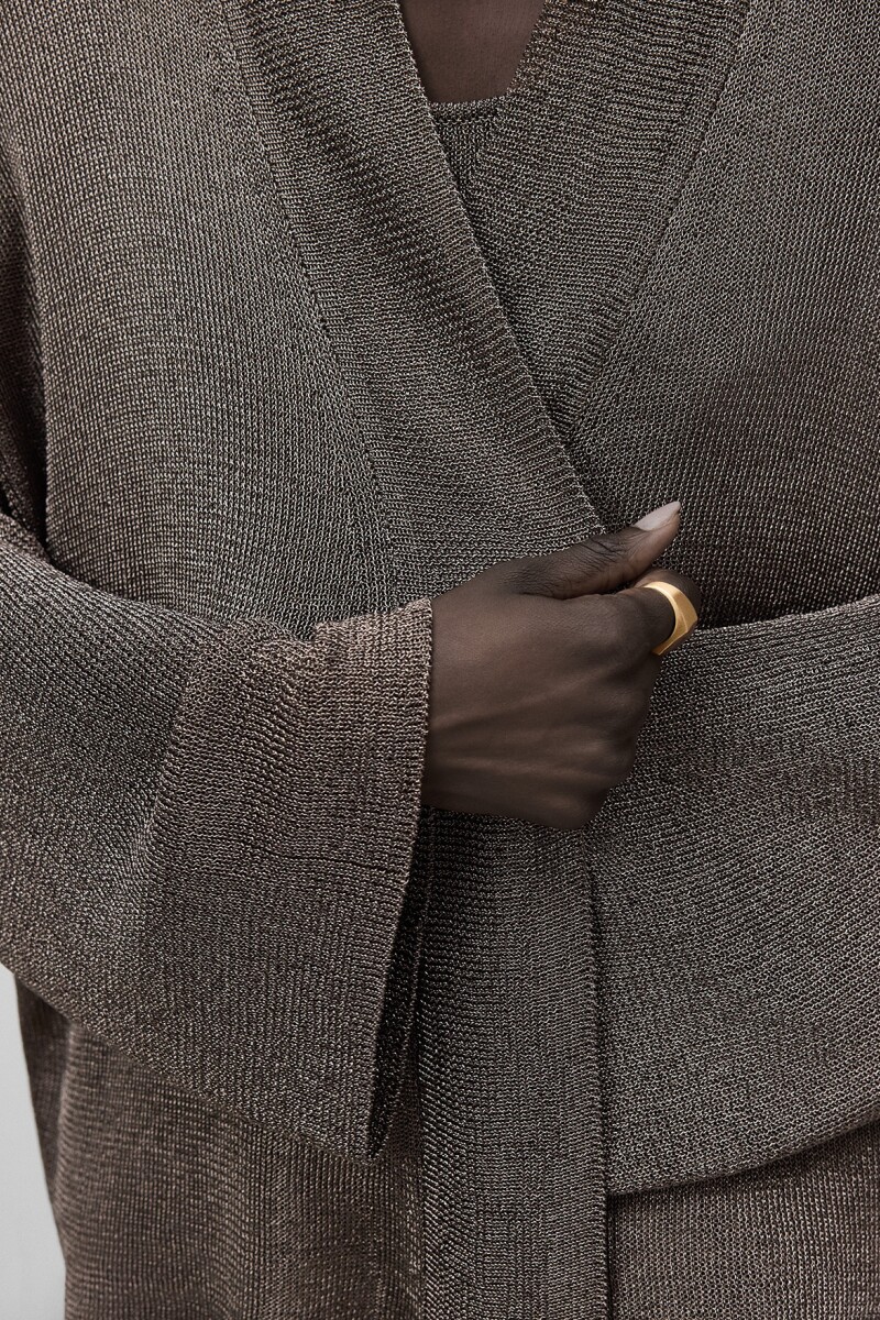 CHAQUETA KIMONO Gris