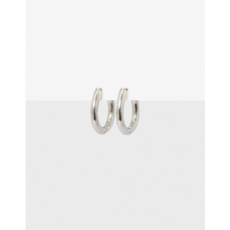 Argollas De Acero Plateado