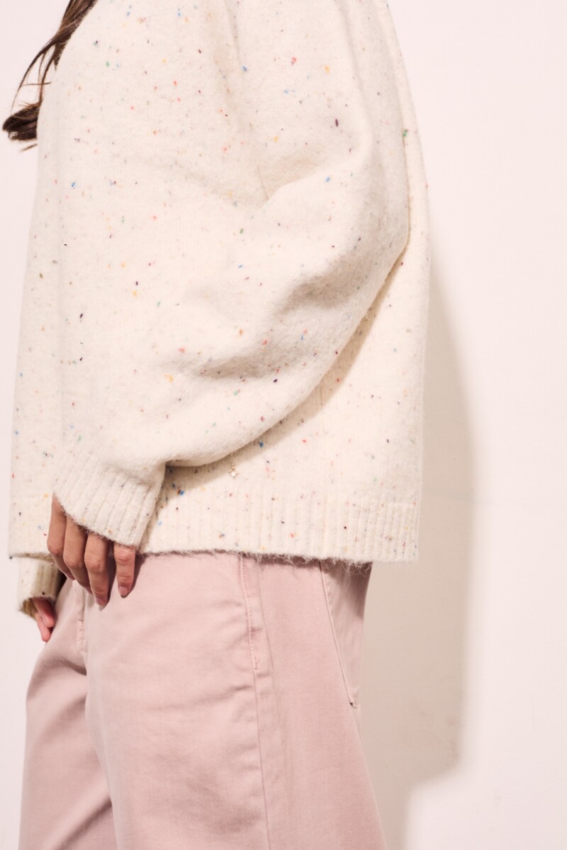 Sweater Bouttonne Nácar