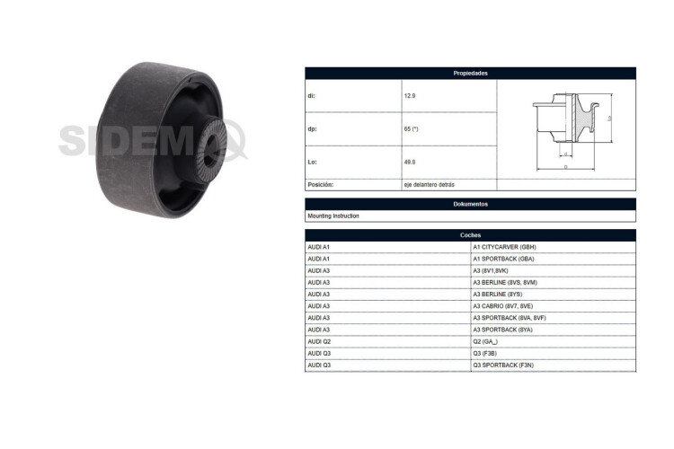 Buje Volks Golf/Nivus/Virtus/T-Cross/Polo 14-25 Der/Izq Buje Volks Golf/Nivus/Virtus/T-Cross/Polo 14-25 Der/Izq