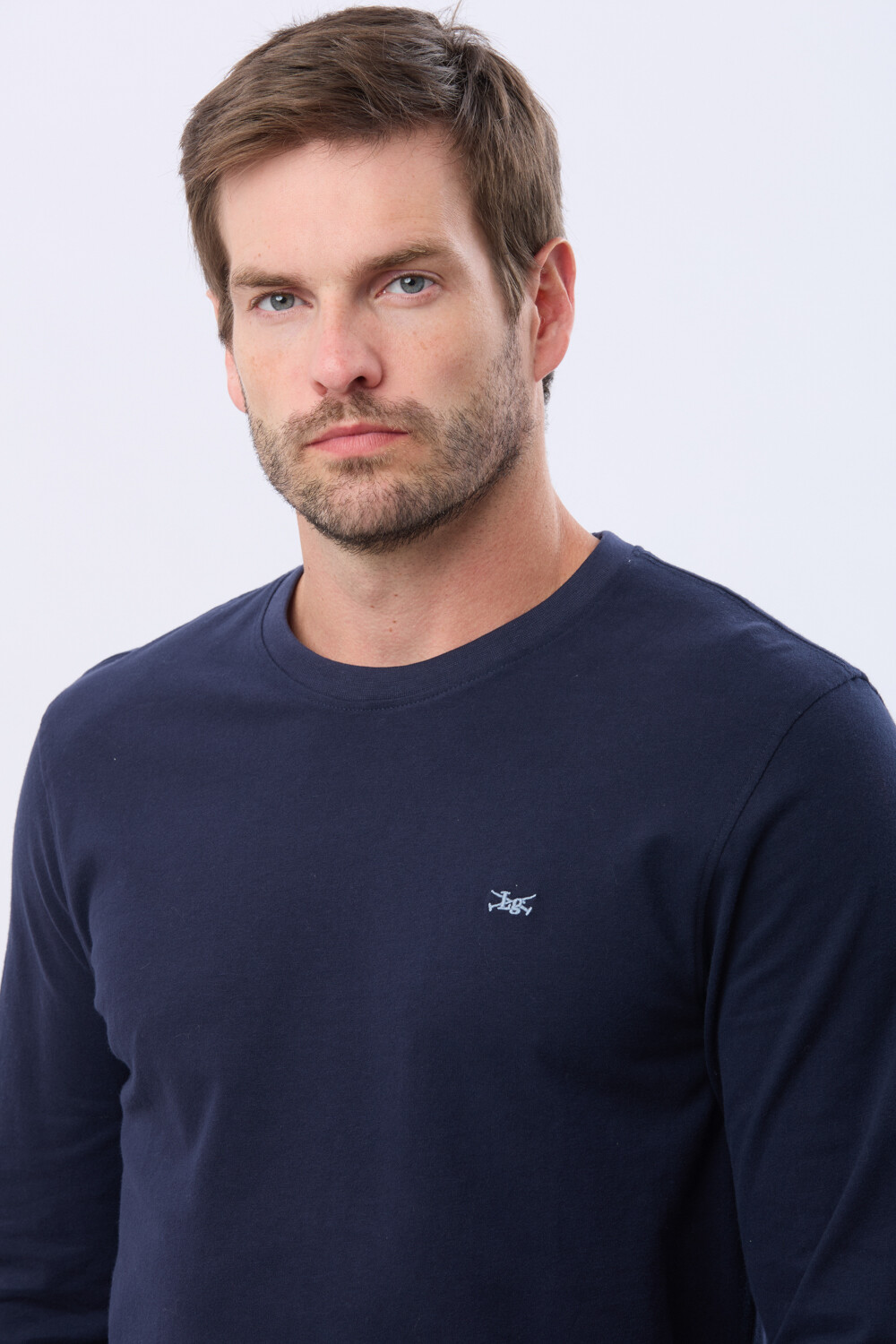 REMERA LISA DE ALGODÓN Azul