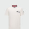 MONCLER - CAMISETA DE ALGODÓN CON LOGOTIPO BORDADO Blanco