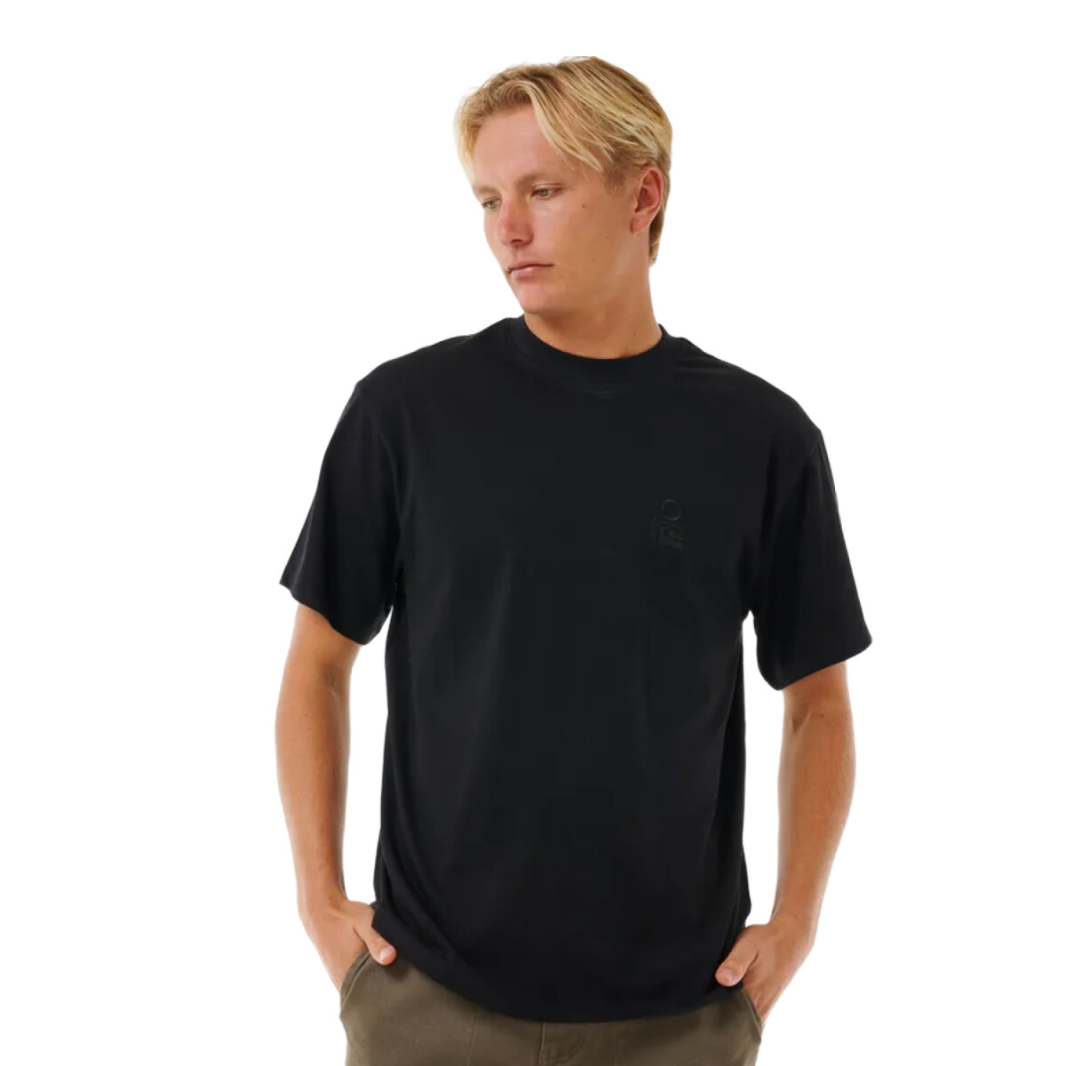 Remera Rip Curl Search Embroidery Tee - Negro 