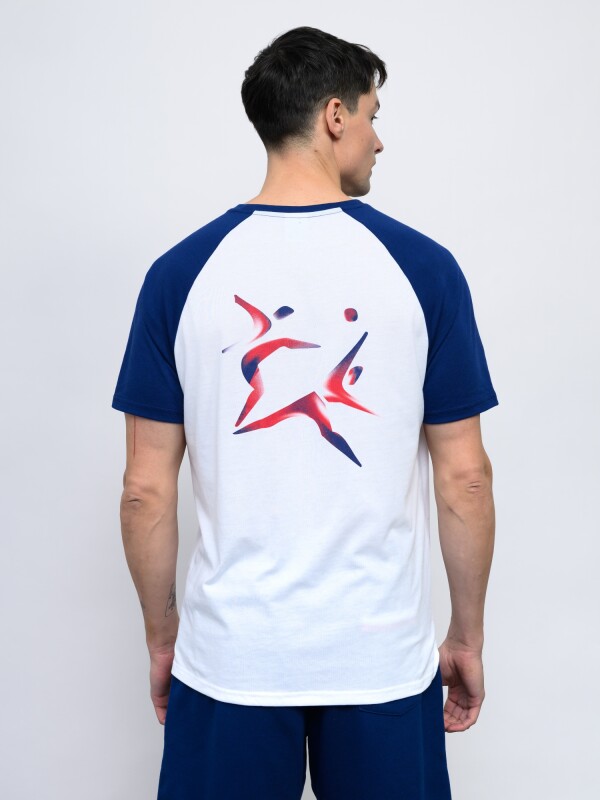 T-SHIRT DUVIX Licencias Hombre Blanco, Azul Marino