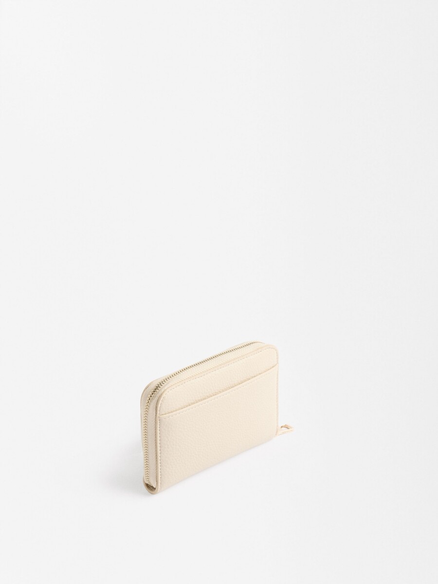 Cartera Con Textura beige