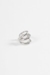 Earcuff triple plateado