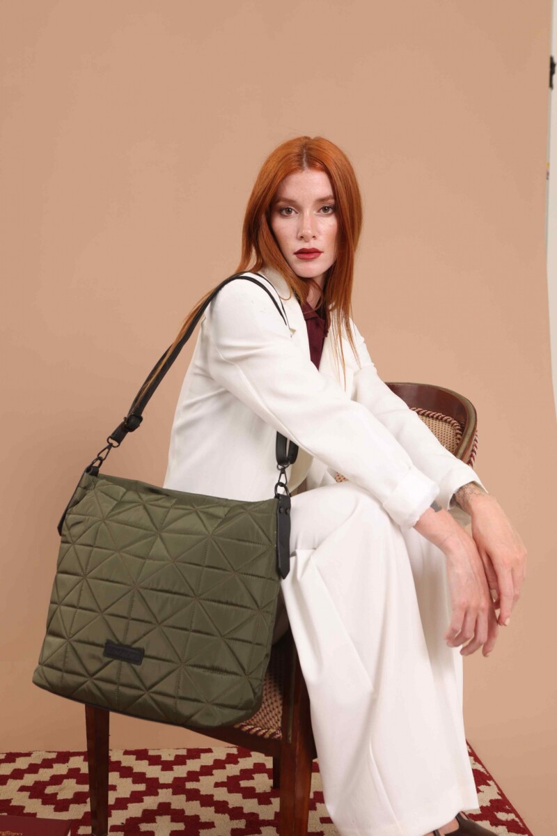 CARTERA ZINNIA - VERDE MILITAR 