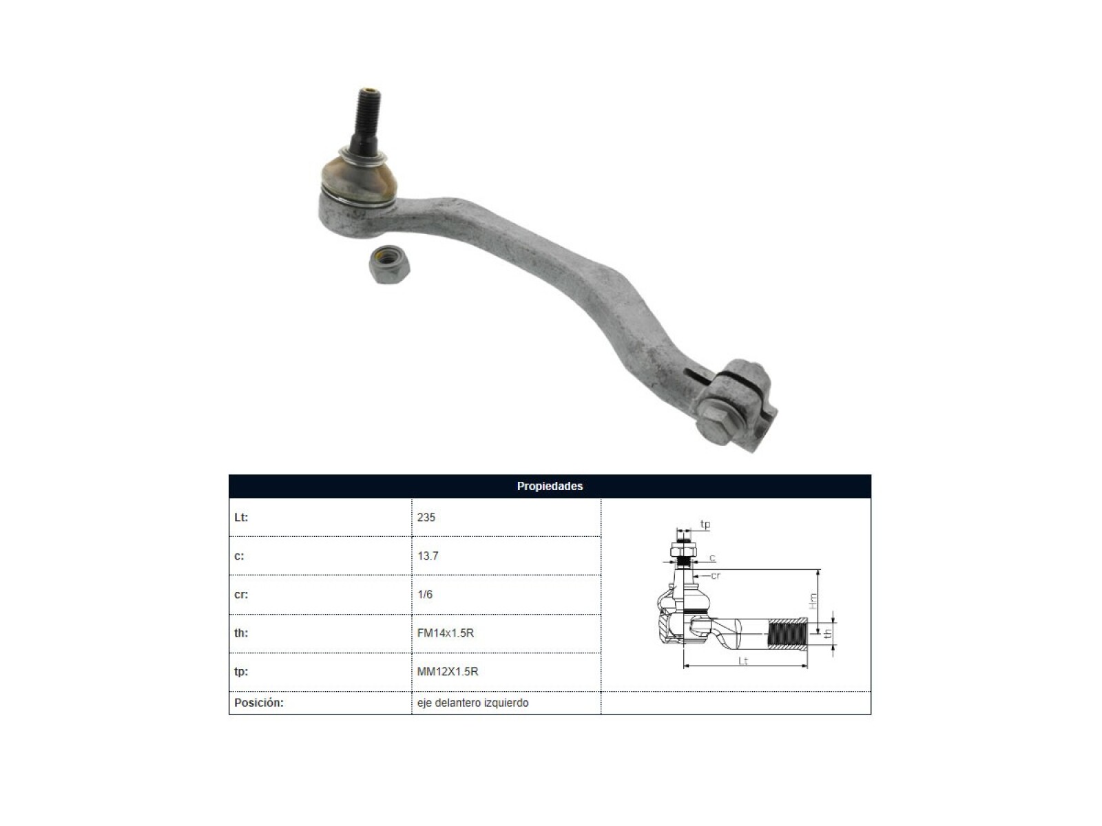 Puntero Mini Clubman Cooper S (R55)/Cooper (R56)/Cooper S (R56) 08-15 Izq 