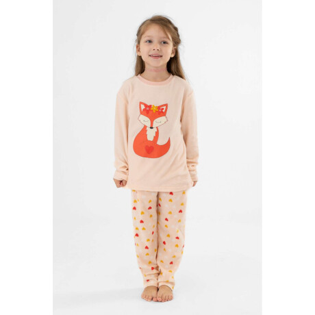 Pijama infantil polar fox Rosado