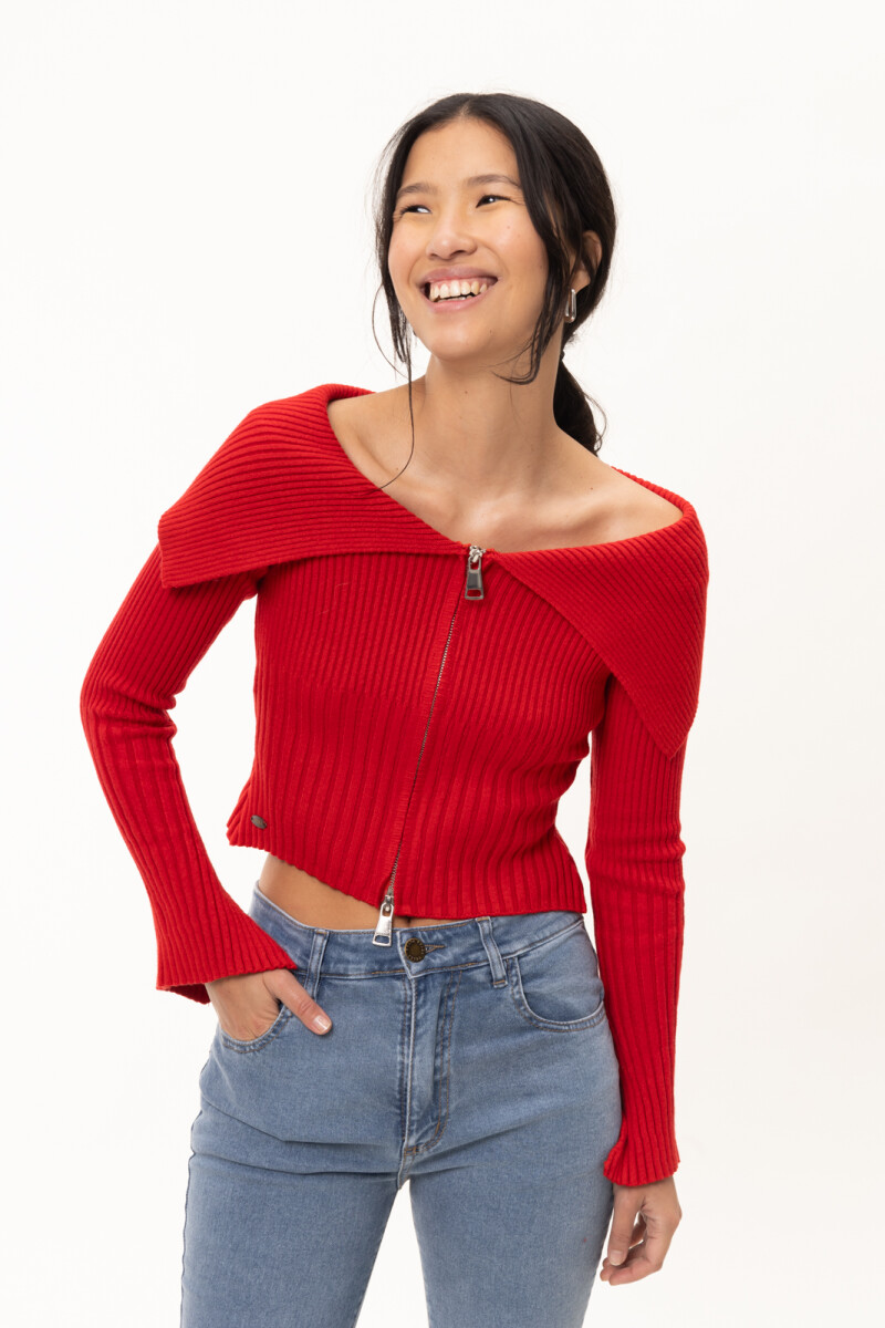 Sweater Jazmín - Rojo 