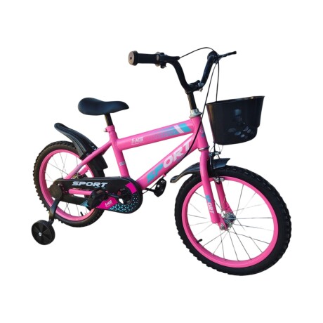 Bicicleta Infantil Sport P26302 Rod 16 Canasto y Parrilla ROSA