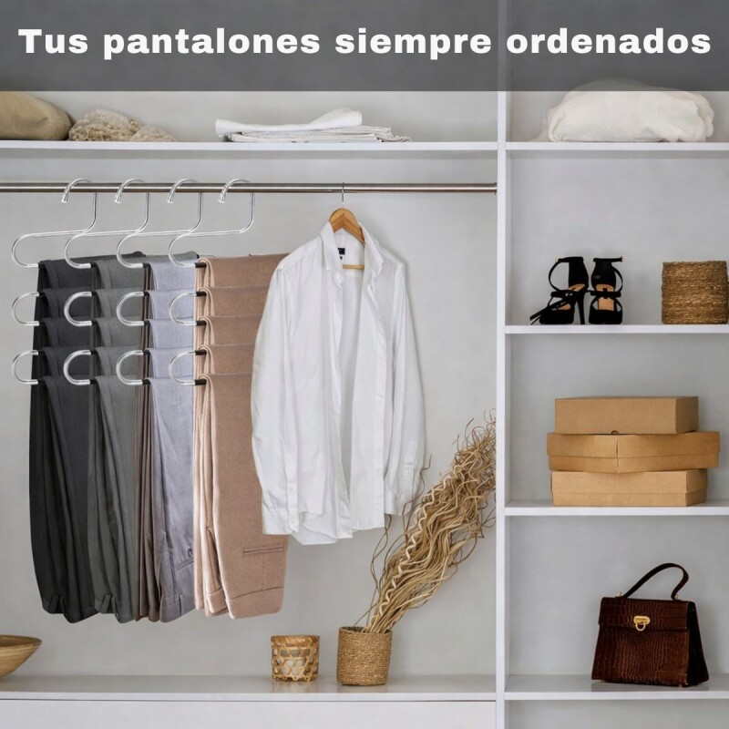 Percha Pantalones Colgador 5 Niveles Organizador Youhome Percha Pantalones Colgador 5 Niveles Organizador Youhome
