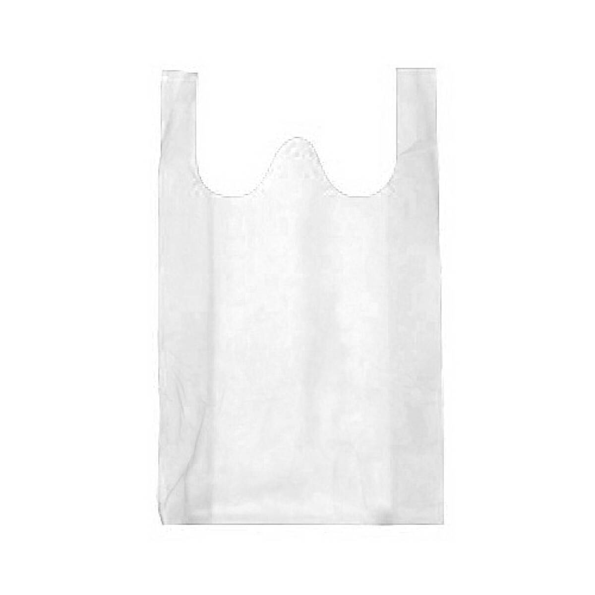 Bolsa TNT N°2 40gr tipo camiseta 25x45 - Blanca 