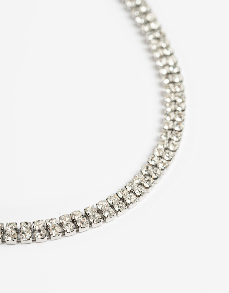 Collares Cortos Strass Collar Corto Strass Crystal - Cristal