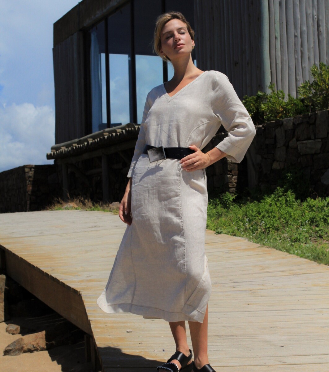 Vestido Sira - Beige 