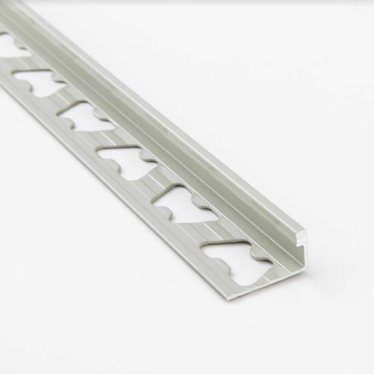 Perfil L Aluminio 12mm Cromo Brillo 2500 Mm 