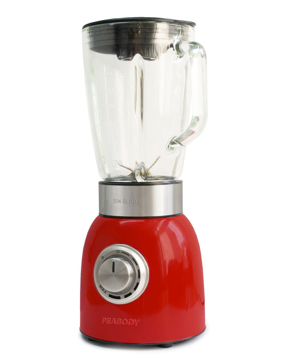 Licuadora Peabody en acero inoxidable jarra de 1.5L 1200W - Rojo 