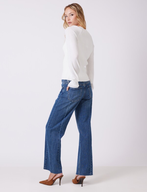 Jean Wide Leg Cortes JEAN OSCURO