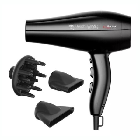 Secador GAMA Therapy 3D ION Plus 2300W Dos Boquillas Un Difusor Secador GAMA Therapy 3D ION Plus 2300W Dos Boquillas Un Difusor