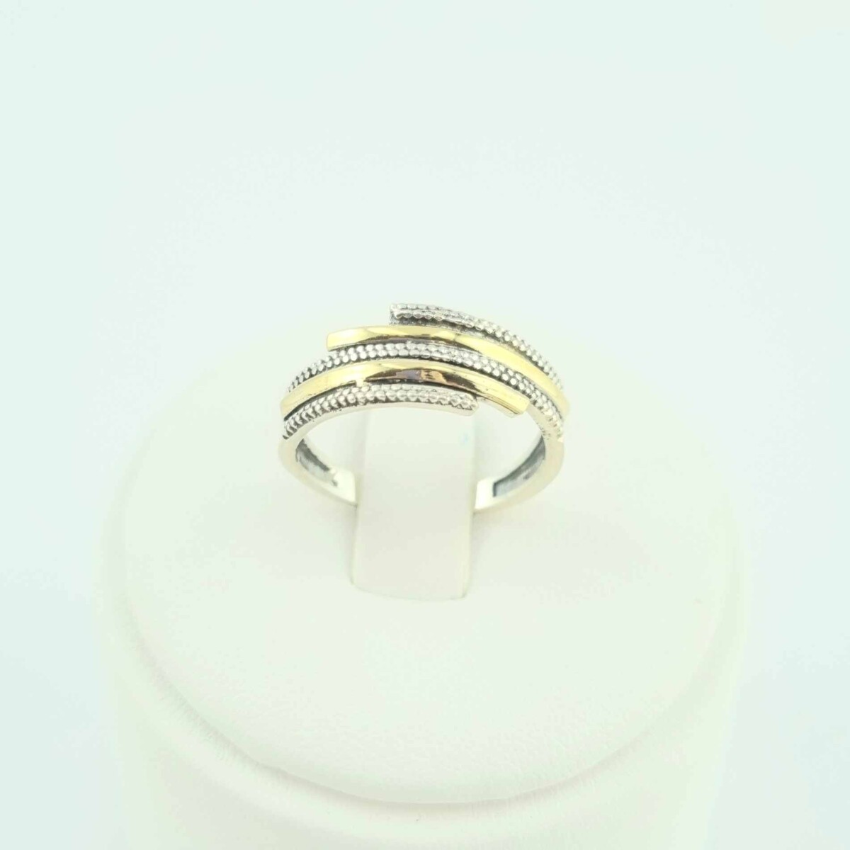 Anillo de Plata 925 con double de Oro 18k. 