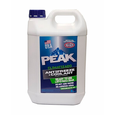 REFRIGERANTE - ANTICONGELANTE PRE-MEZCL 33% SERV-LIVIANO 5 LTS PEAK REFRIGERANTE - ANTICONGELANTE PRE-MEZCL 33% SERV-LIVIANO 5 LTS PEAK