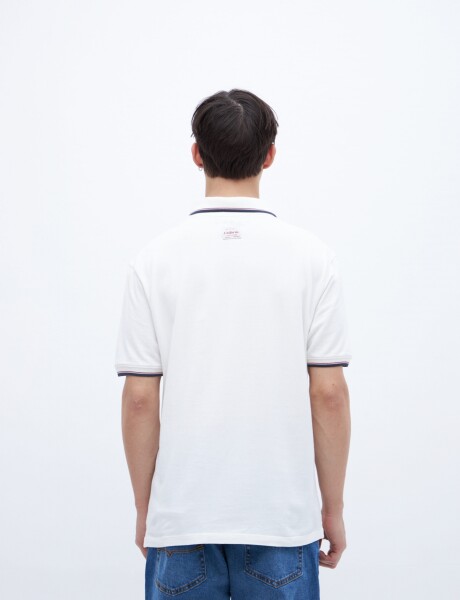Remera polo Henrik Off white