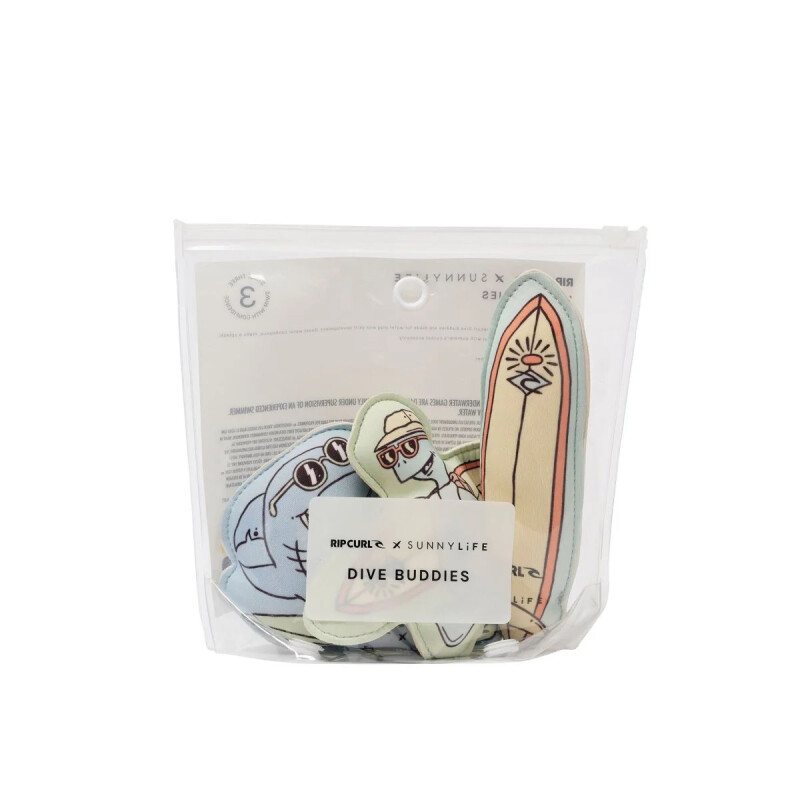 Juego de Piscina con 3 pesas Shred Turtle Rip Curl Sunnylife Juego de Piscina con 3 pesas Shred Turtle Rip Curl Sunnylife