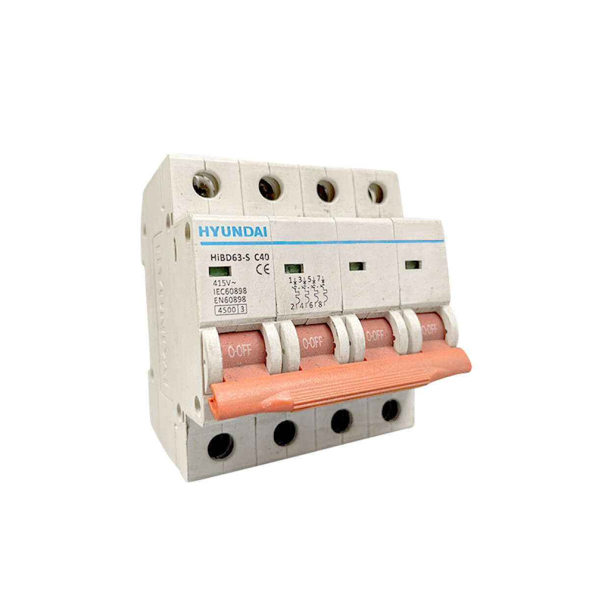 Llave térmica HGD63S din 4P 40A 4,5kA - HY1440S 