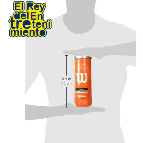 Tubo Wilson X3 Pelota Tour Clay Polvo De Ladrillo Wilwrt108900