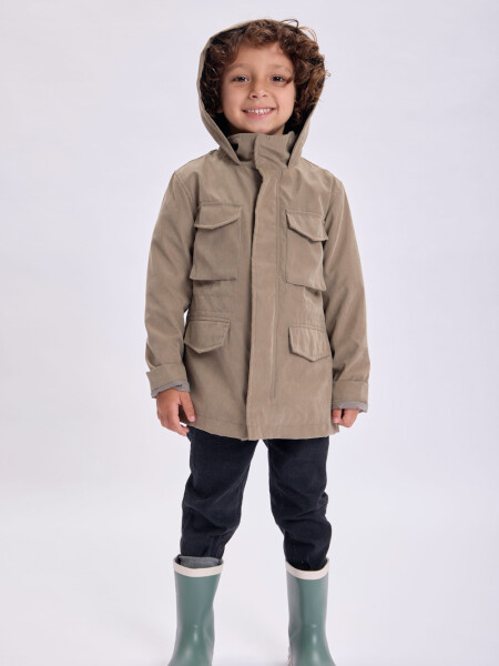 Campera parka liviana Verde