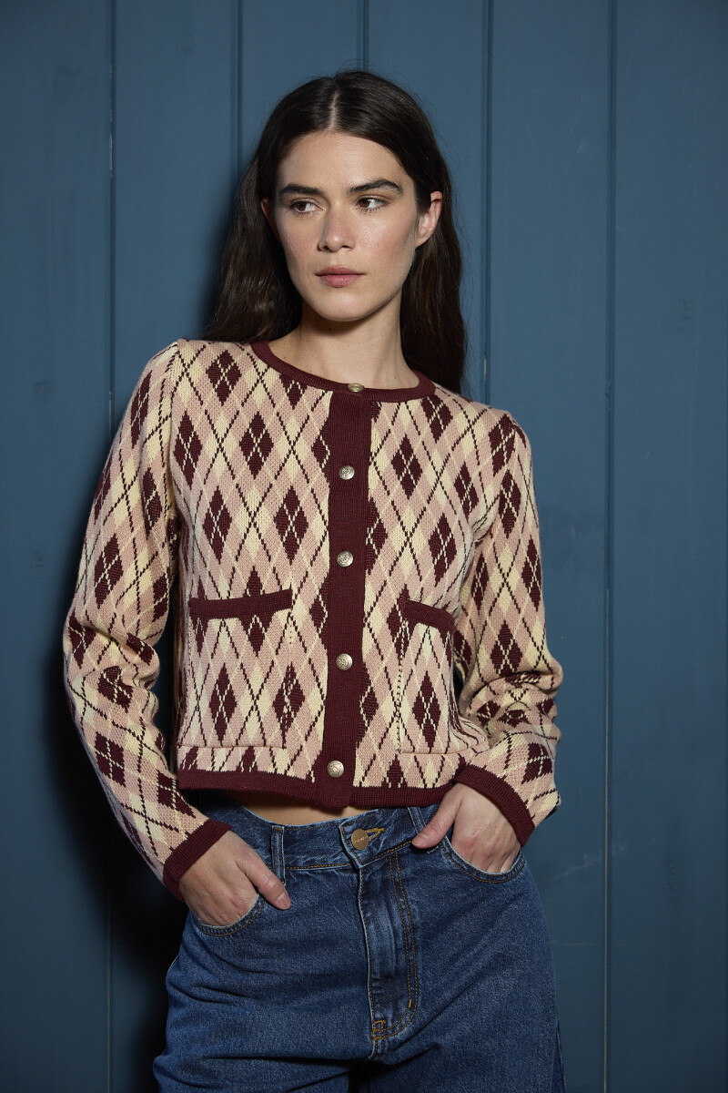 Saco Rombos Renata - Rosa 