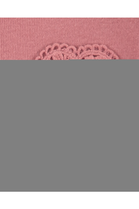 Set dos piezas de algodón, pantalón con puños elásticos y body estampa corazón Sin color