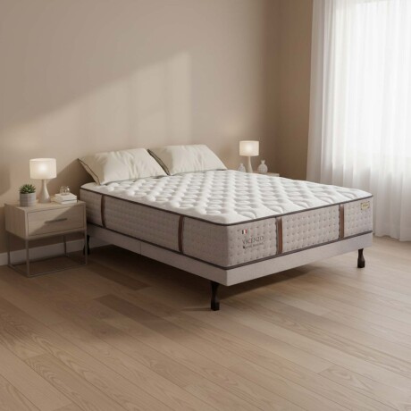 SOMMIER 1 Y 1/2 PLAZAS RESORTES VICENZO